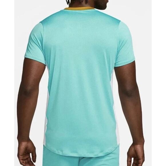 Mens L Tall - Nike Court Dri FIT Advantage Performance Tennis Pickleball Shirt - Picture 4 of 8